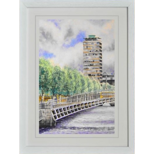 "The Ha'penny Bridge and Liberty Hall"