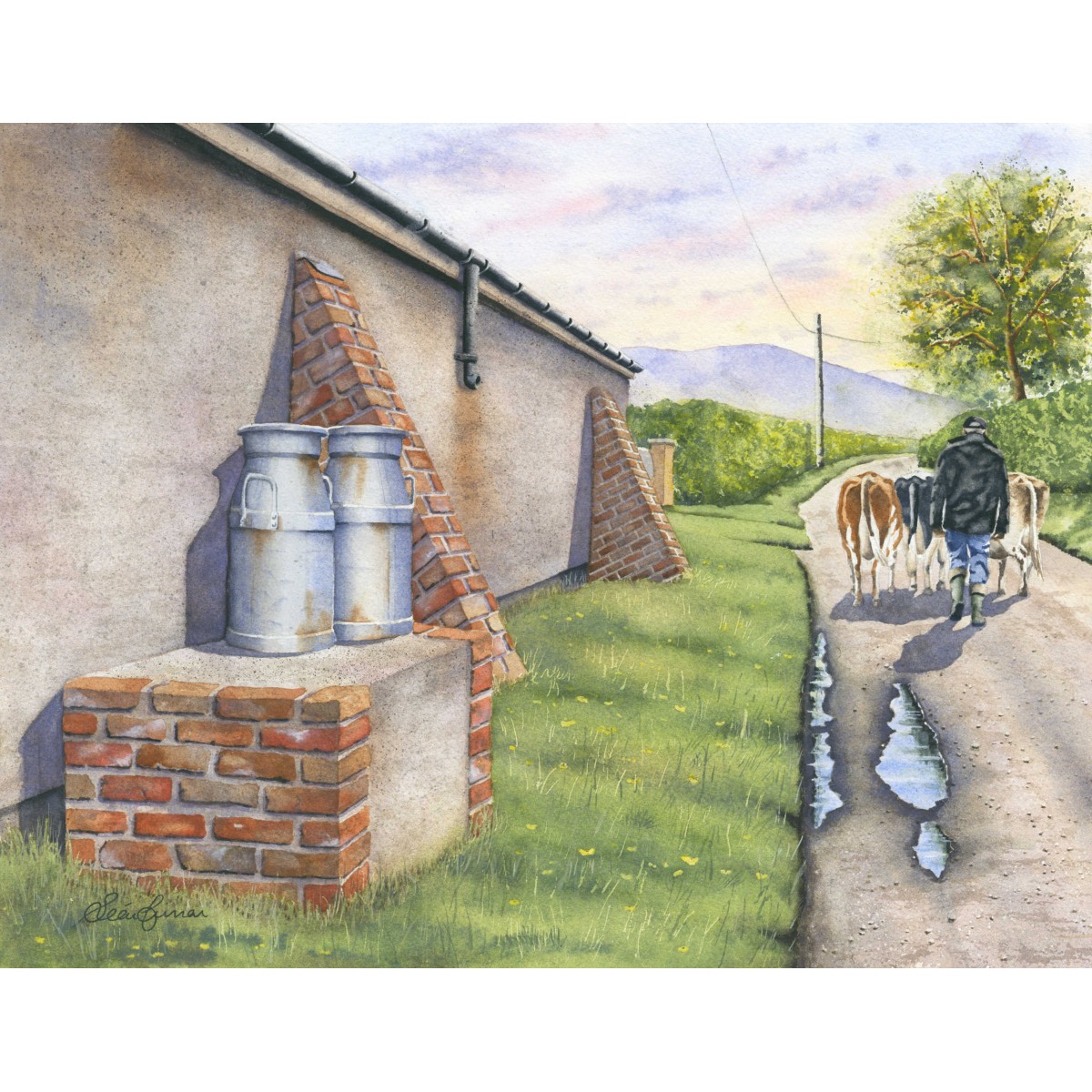 "The Dairy Farmer"- Original Painting