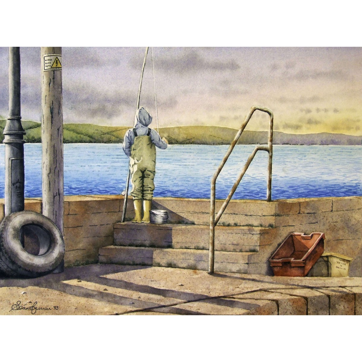 "Evening Fishing, Bally hack, Co. Wexford"- Original Painting
