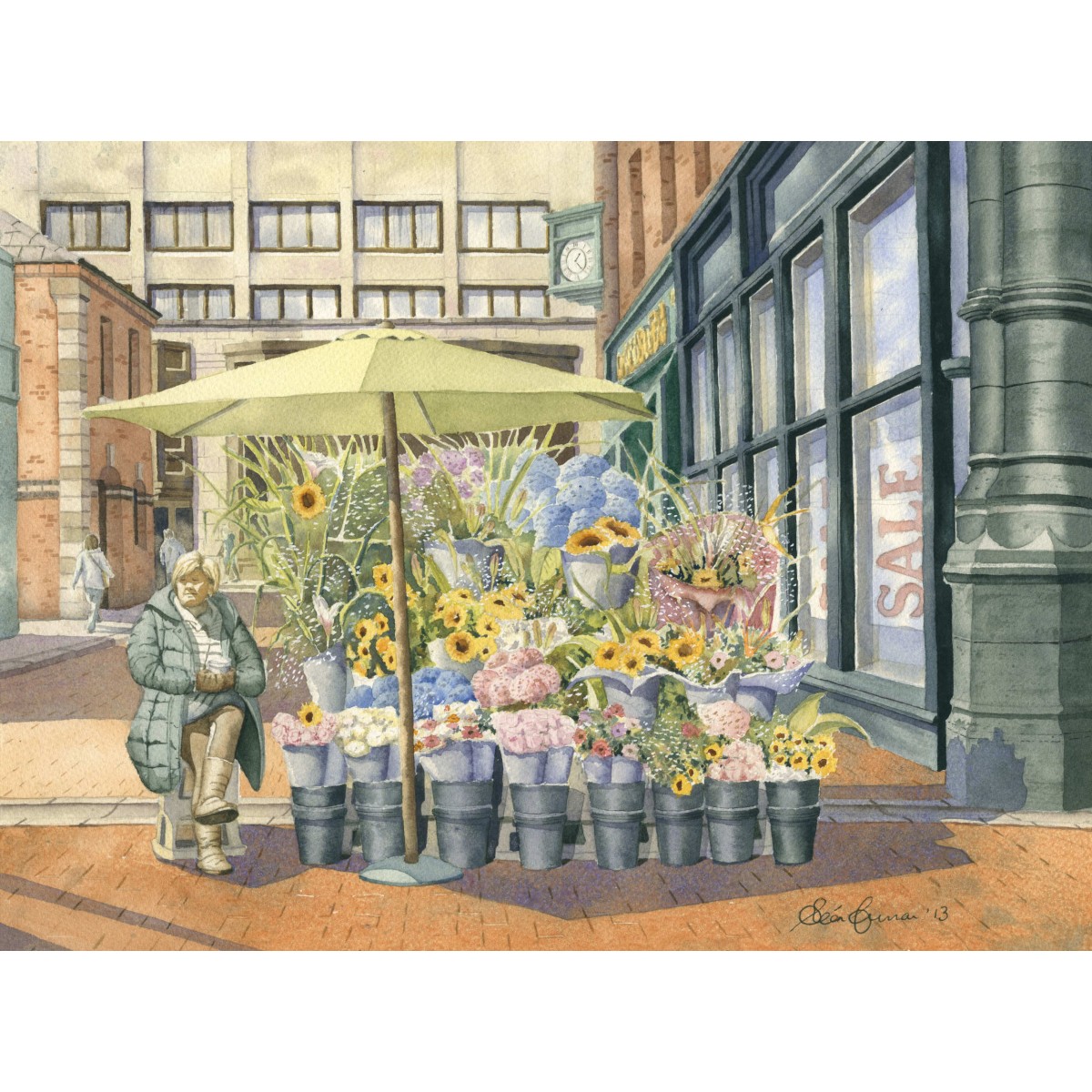 "The Flowers Sellers, Grafton Street, Dublin"