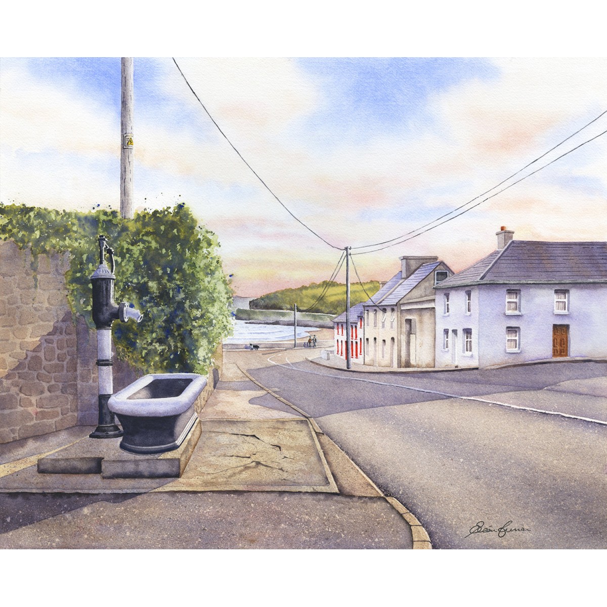 "Sunset in Arthurstown" Co. Wexford, Original Painting