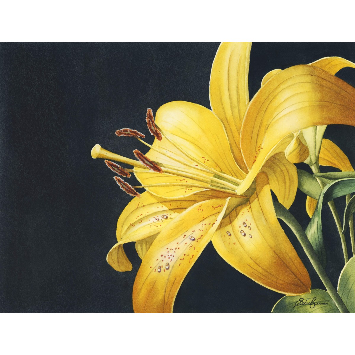 "Yellow Lilly"- Original Painting